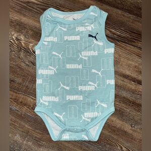 Puma Baby Blue Baby Boy Onesie Size 0/3 Months
